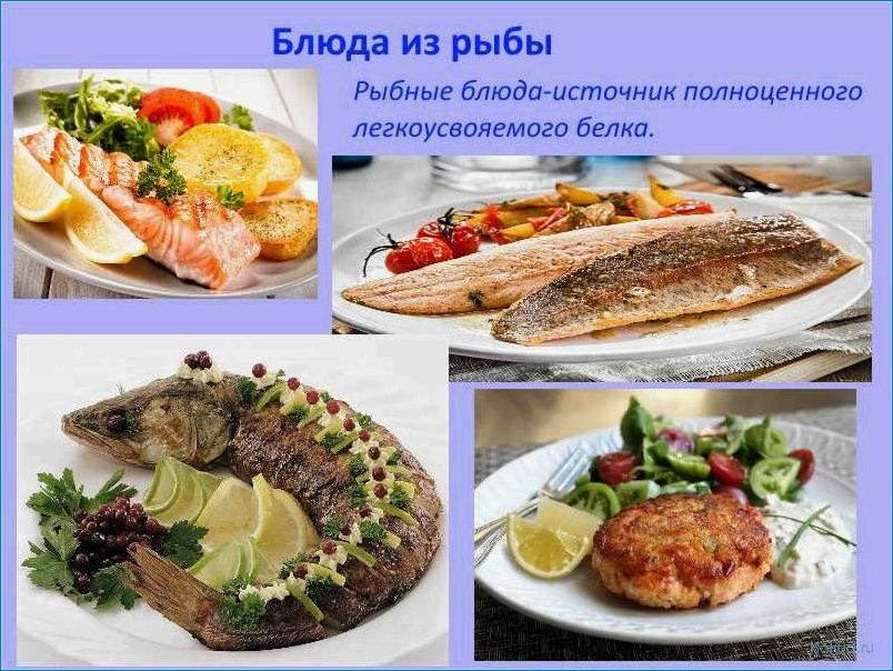 Разнообразие видов рыбы для вкусных блюд