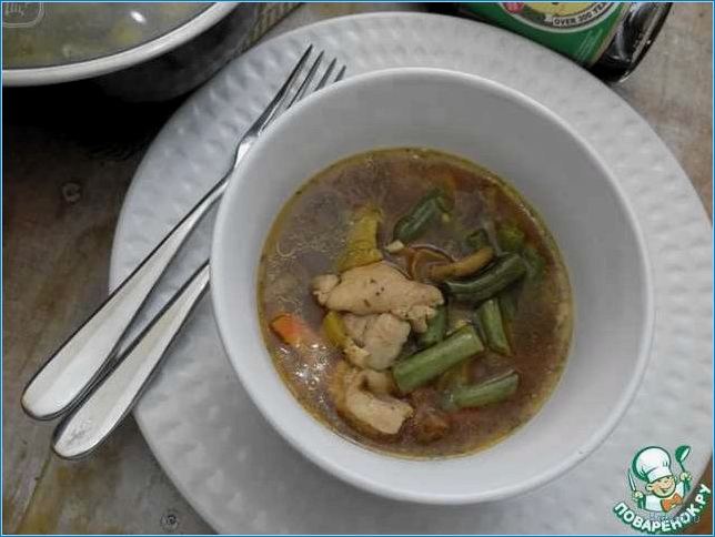 Рецепт приготовления супа с фунчозой и рыбой