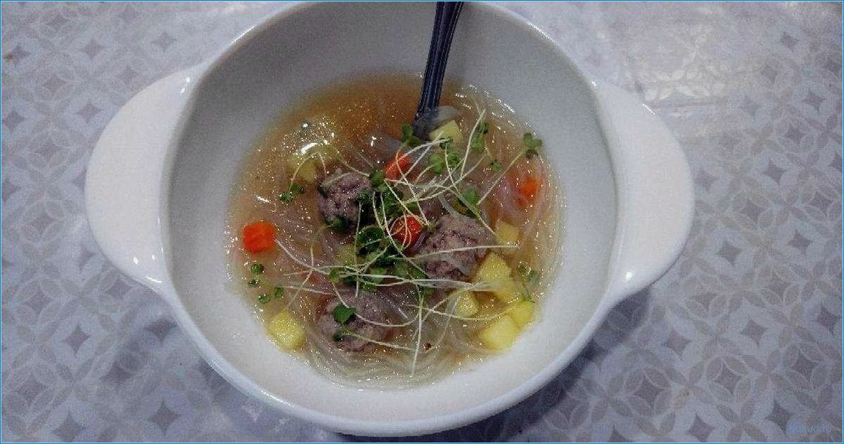 Рецепт приготовления супа с фунчозой и рыбой