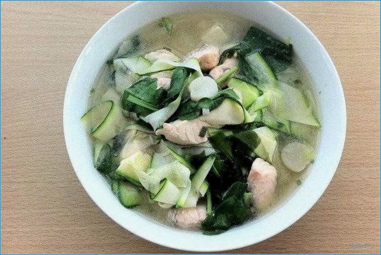 Вкусный рецепт рыбного супа с кабачками
