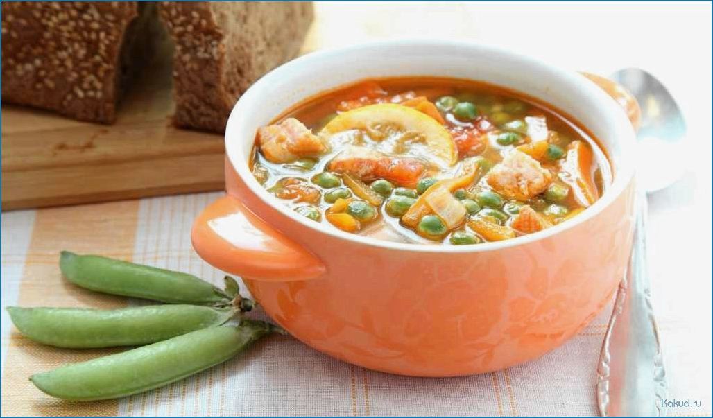 Вкусный и питательный рыбный суп с добавлением ароматного горошка