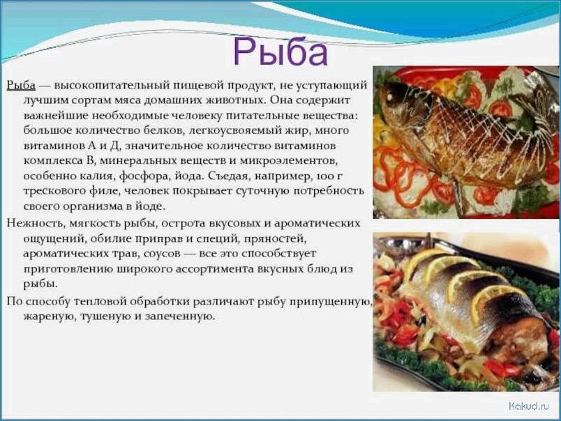Проект блюда из рыбы