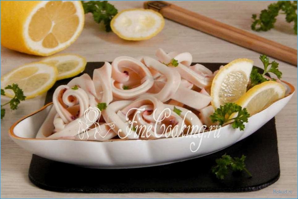 Кальмар: рецепты блюд с вкусной рыбой