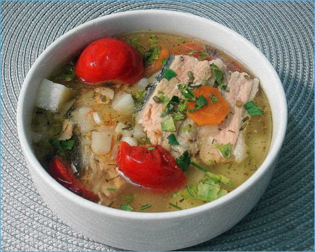 Рыбный суп чечевицей