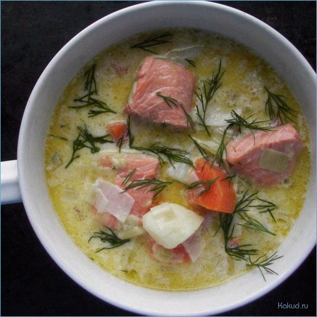 Рецепт рыбного супа с сырками