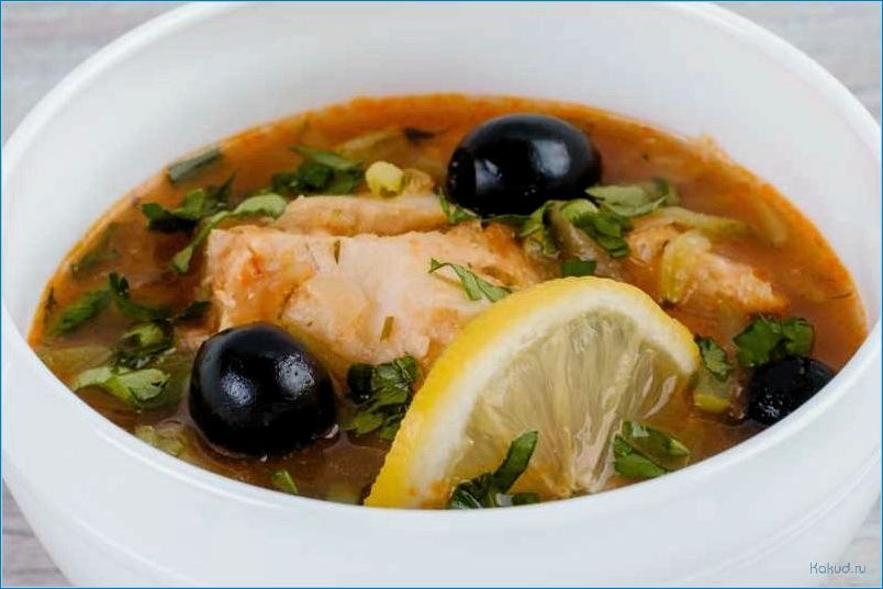 Рецепт рыбного супа с лимоном