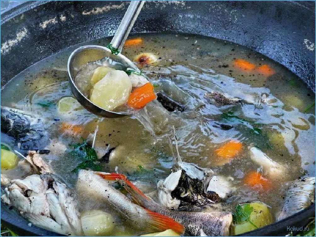 Рыбный суп на природе